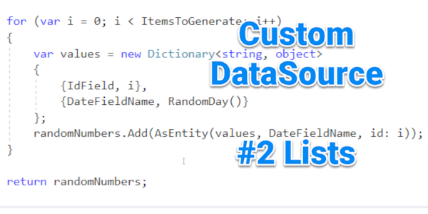 Tutorial: Custom DataSources for EAV / 2sxc #2 Lists